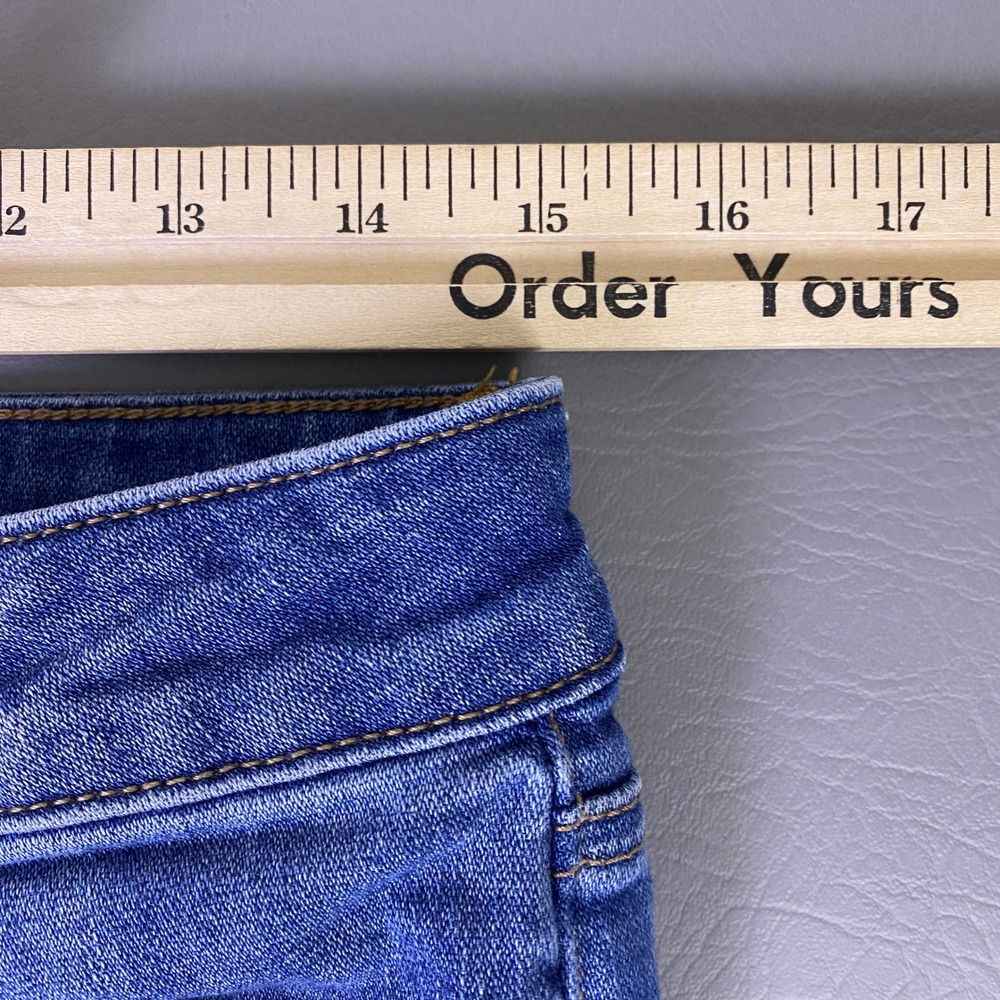 American Eagle Hi-Rise Jegging Jeans Women's 12 Regular Crop Blue Super Stretch - Picture 6 of 12